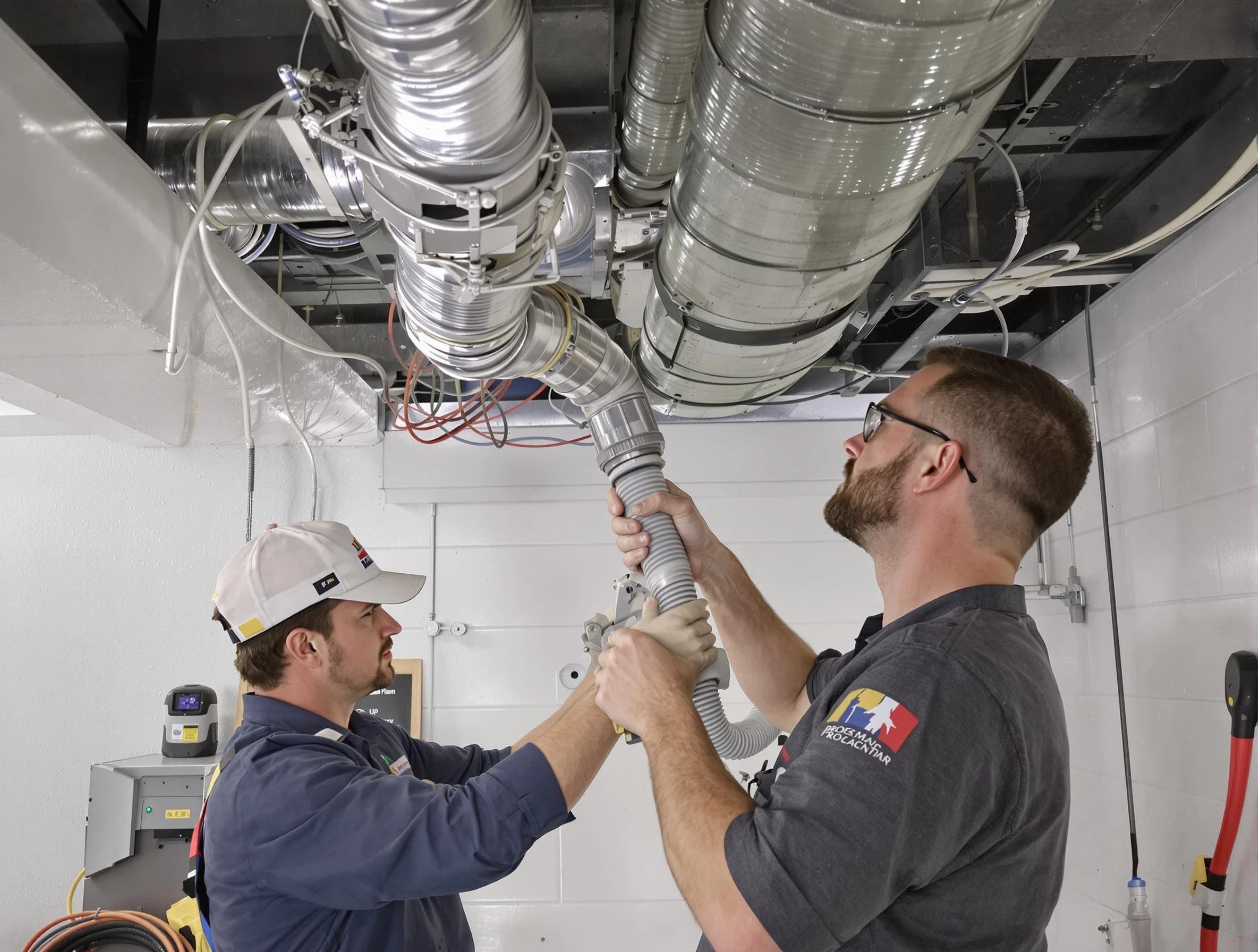 Anthem Air Duct Cleaning technician performing thorough AC duct cleaning in Anthem