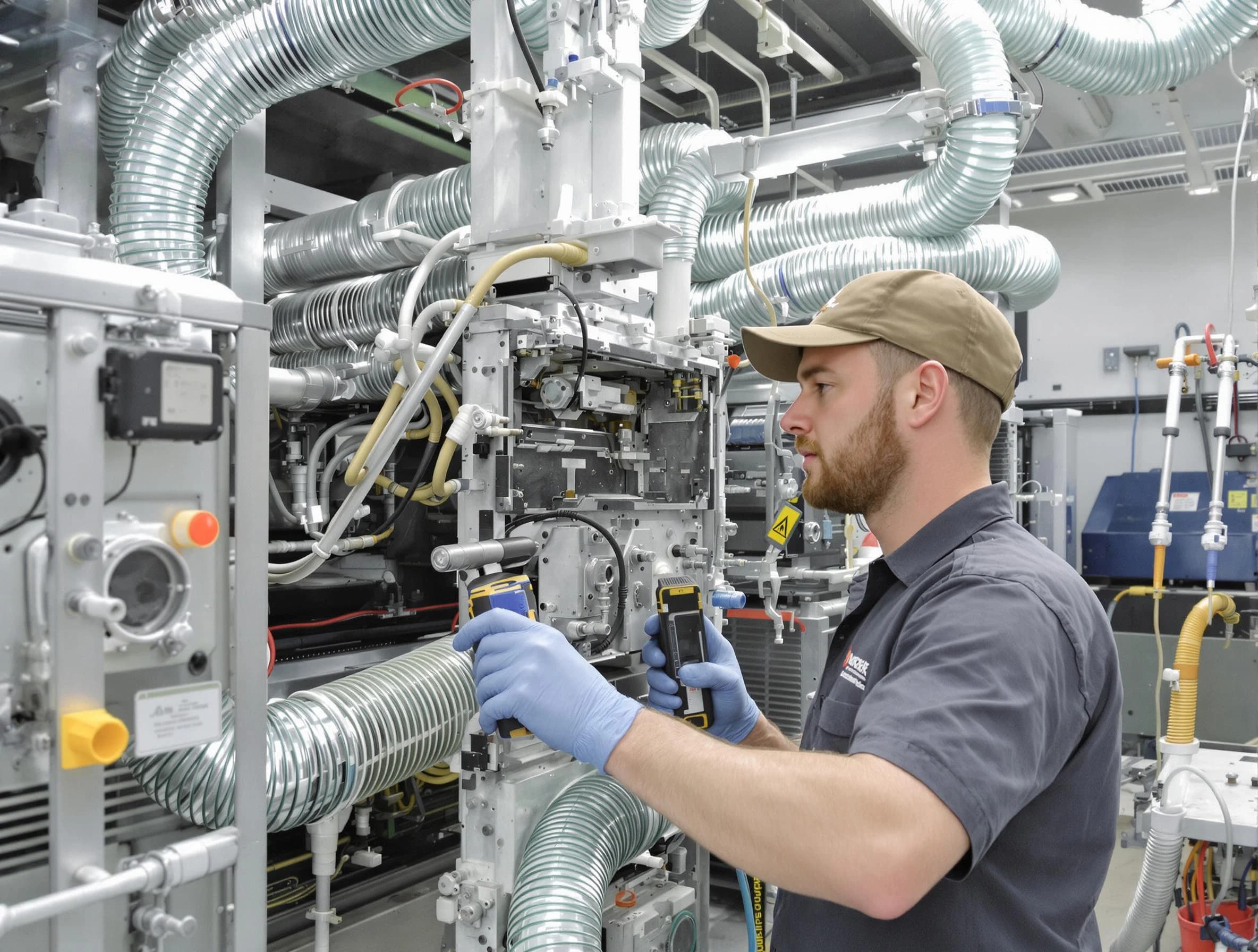 Anthem Air Duct Cleaning technician performing precision commercial coil cleaning at a business facility in Anthem