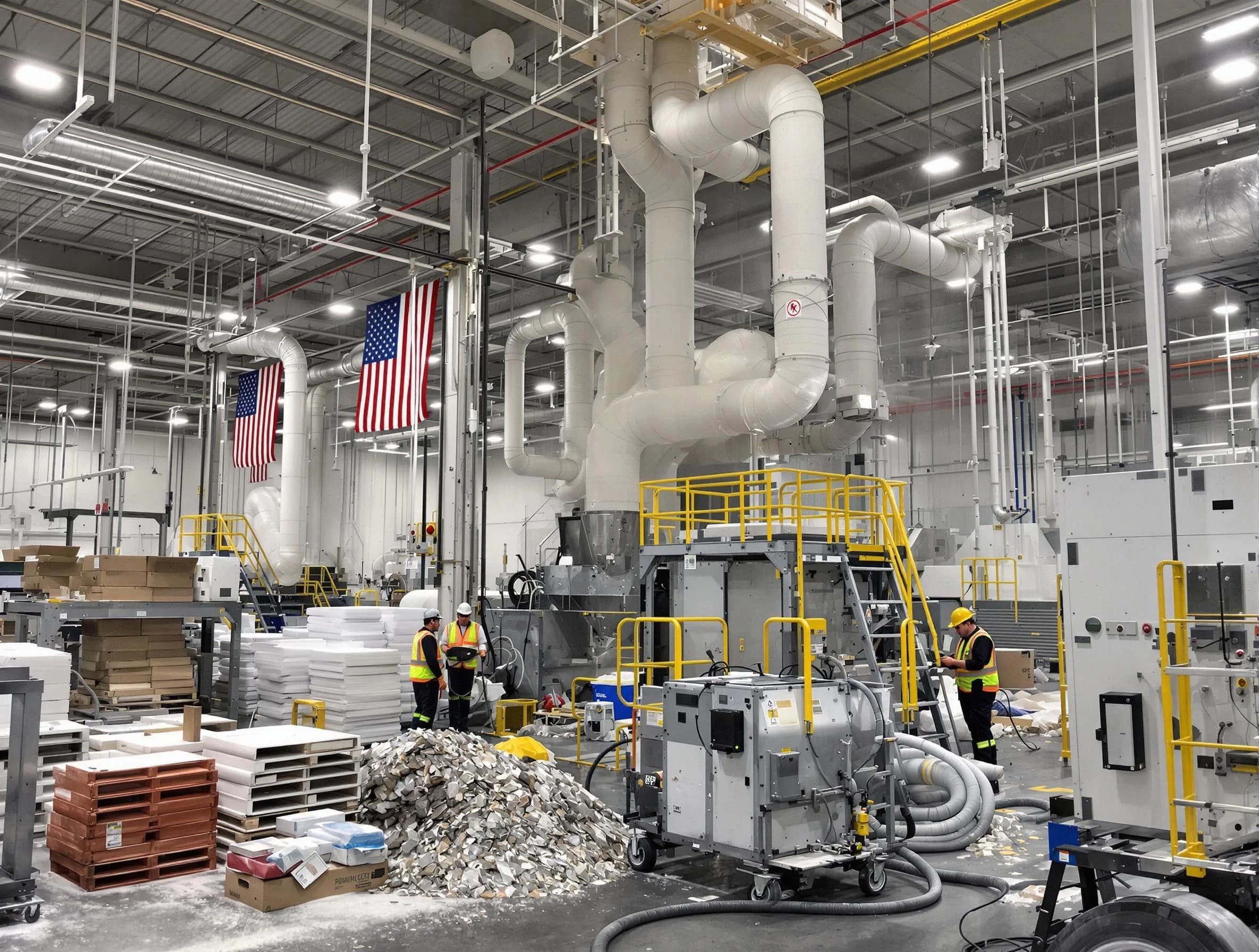 Anthem Air Duct Cleaning team performing large-scale industrial duct cleaning at a commercial facility in Anthem
