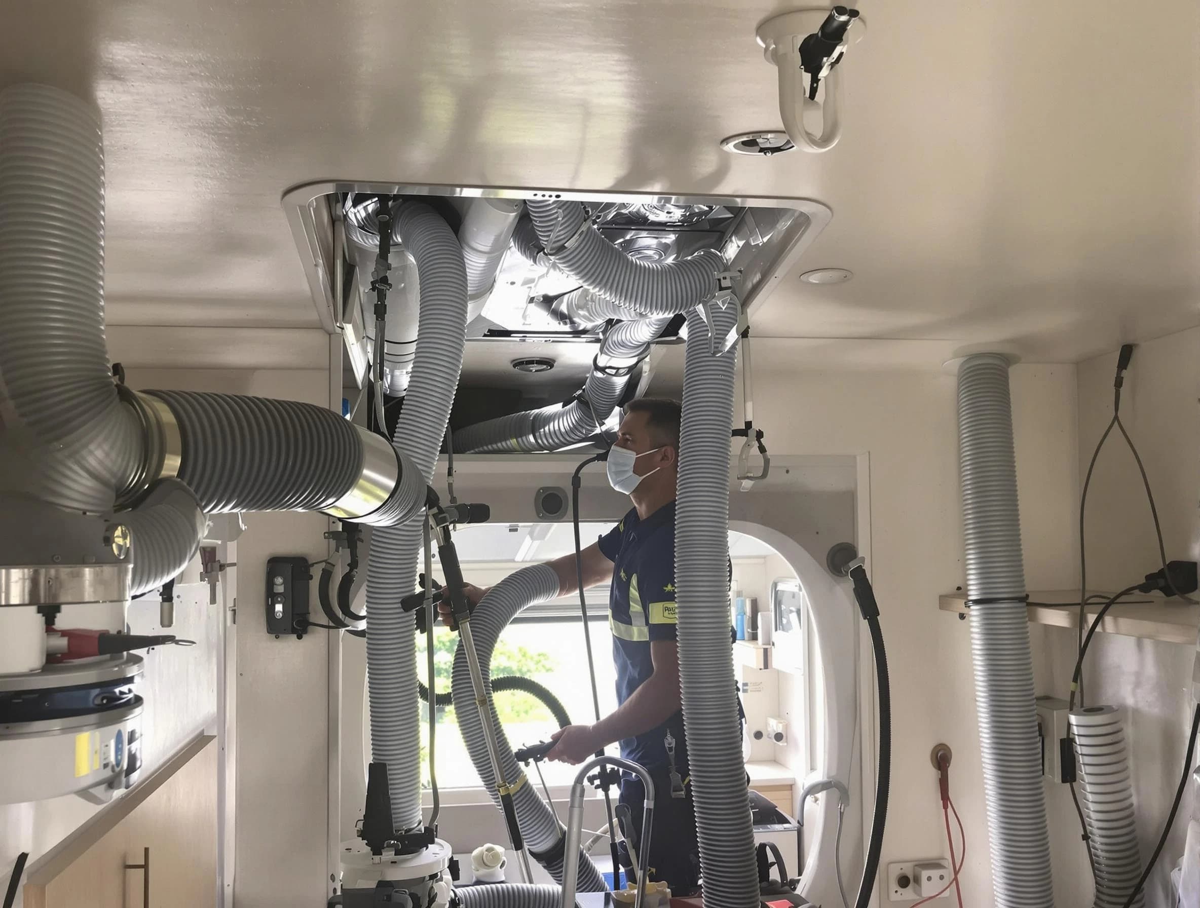 Anthem Air Duct Cleaning specialist performing precise mobile home duct cleaning in Anthem