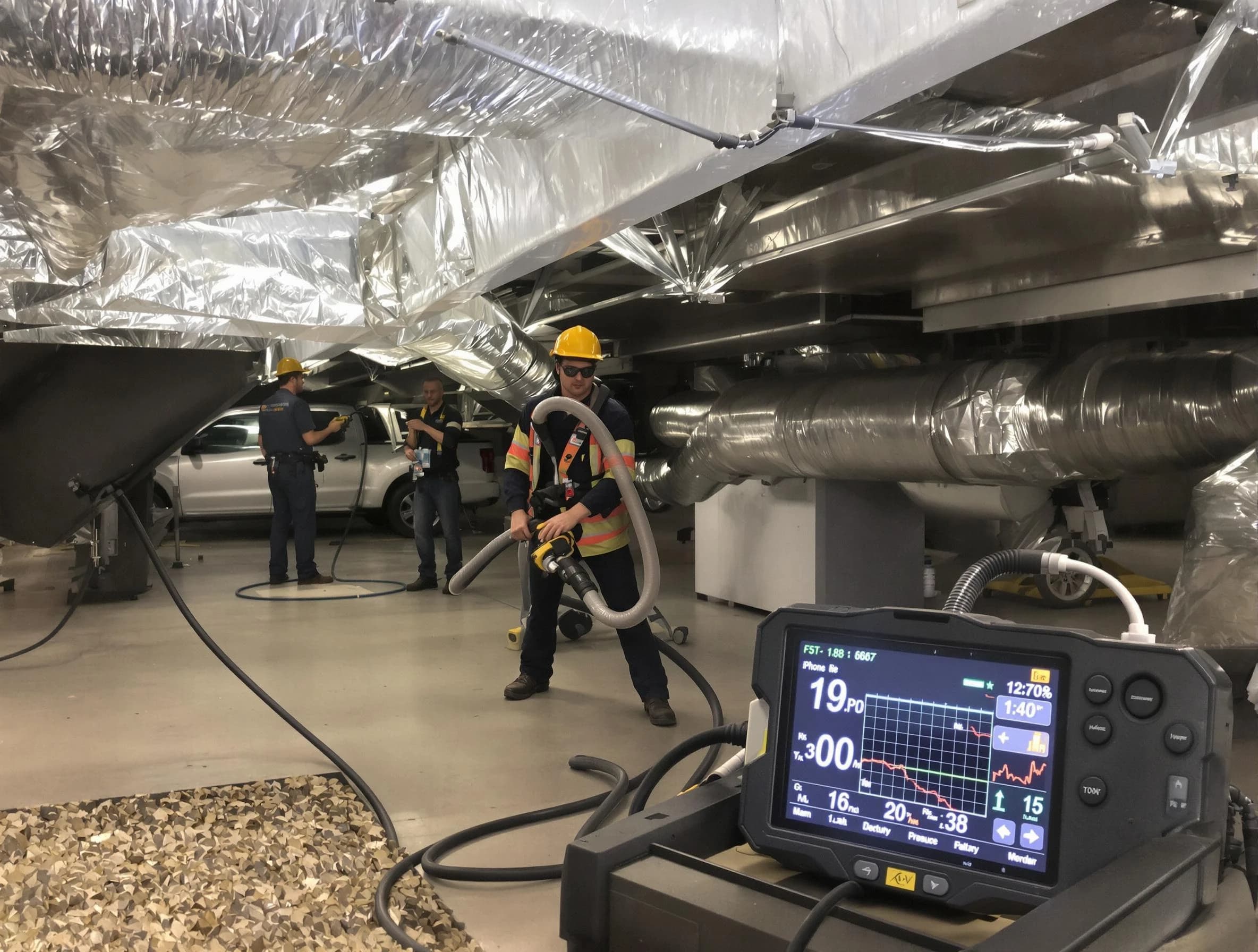 Professional negative pressure duct cleaning by Anthem Air Duct Cleaning in Anthem