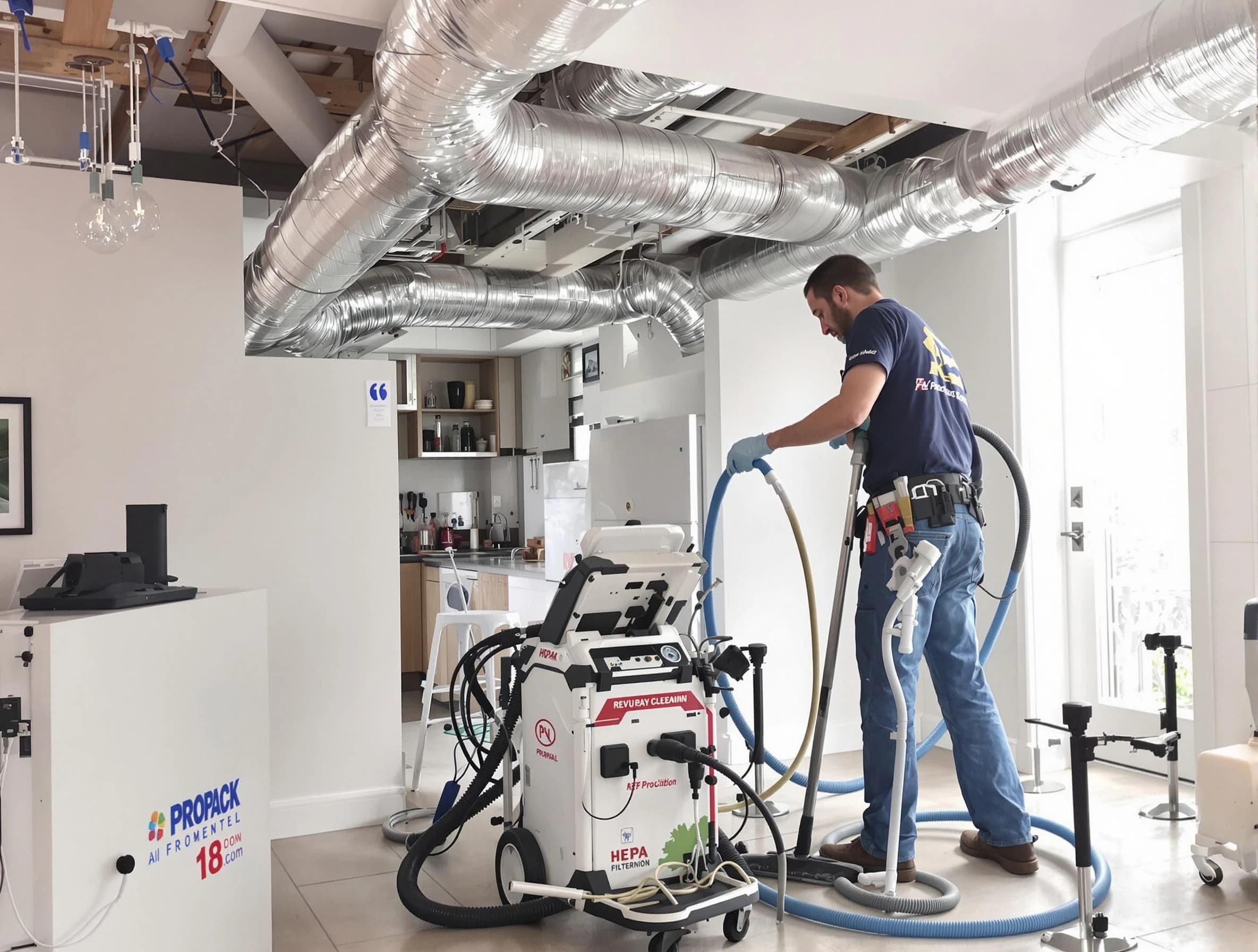 Anthem Air Duct Cleaning technician performing advanced pure duct cleaning with specialized equipment in Anthem