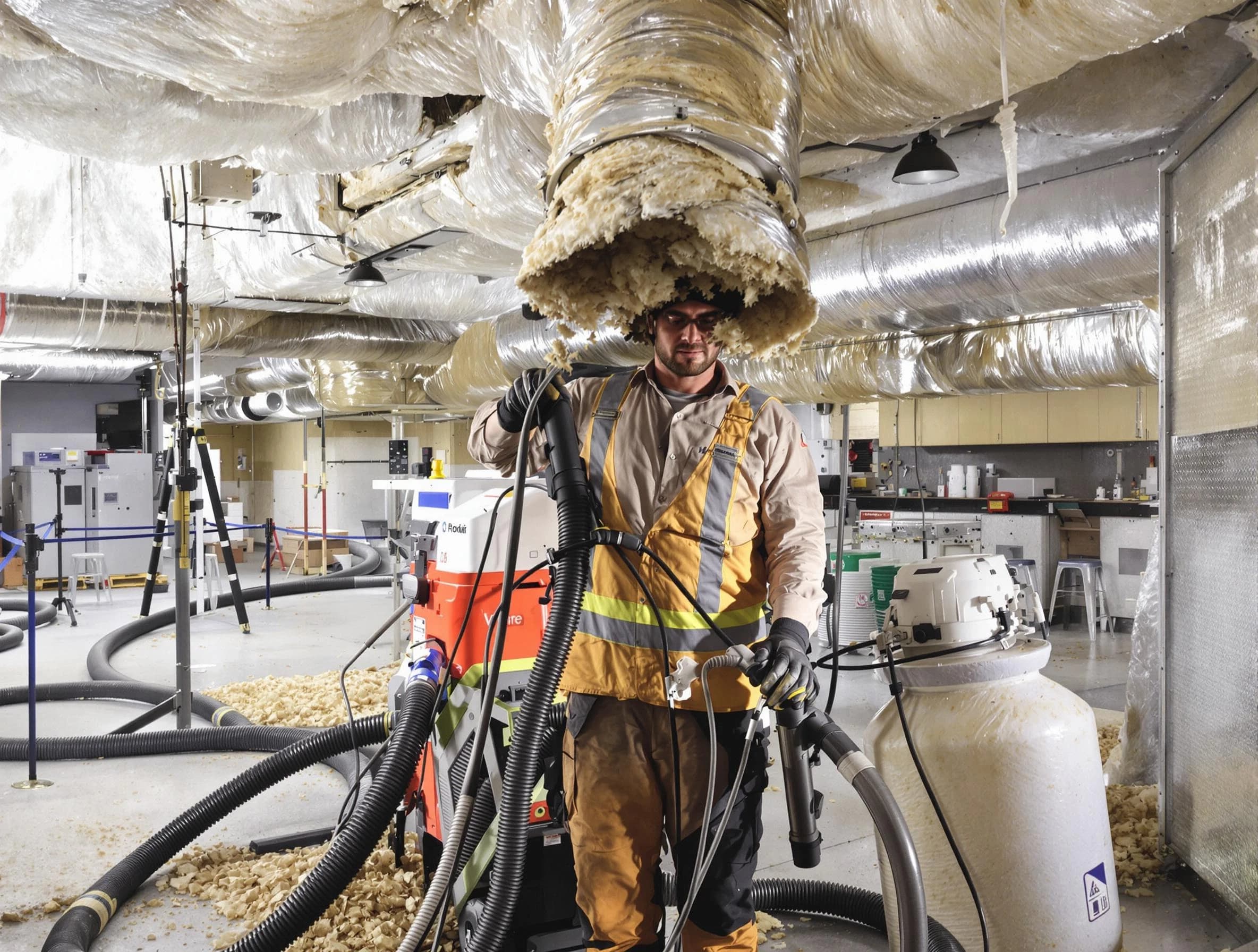 Professional vacuum insulation removal by Anthem Air Duct Cleaning expert in Anthem
