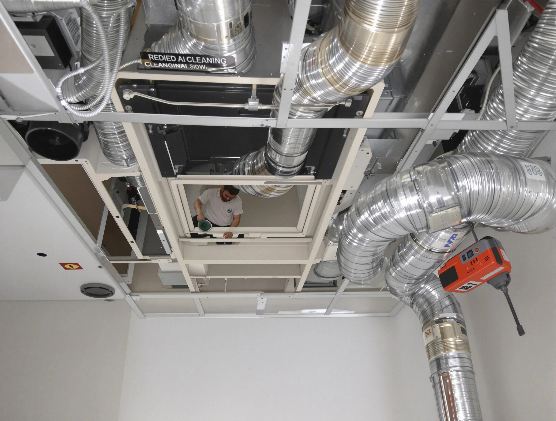 Anthem Air Duct Cleaning technician performing detailed central duct system cleaning in Anthem