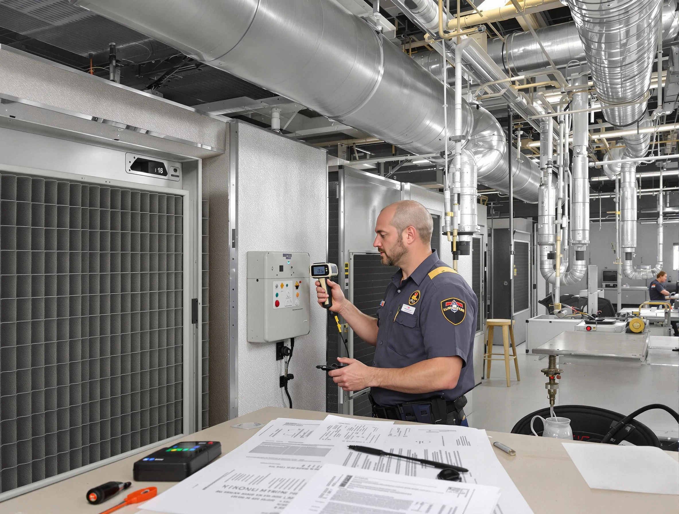 Professional filter system inspection by Anthem Air Duct Cleaning in Anthem